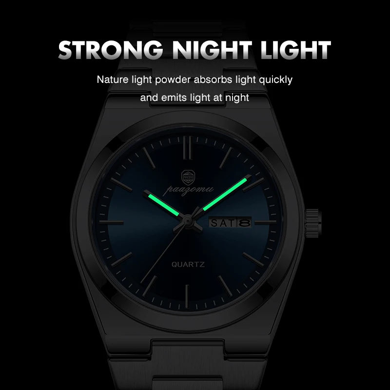PAAZOMU Luxury Quartz Man Wristwatch Sport Men Watches