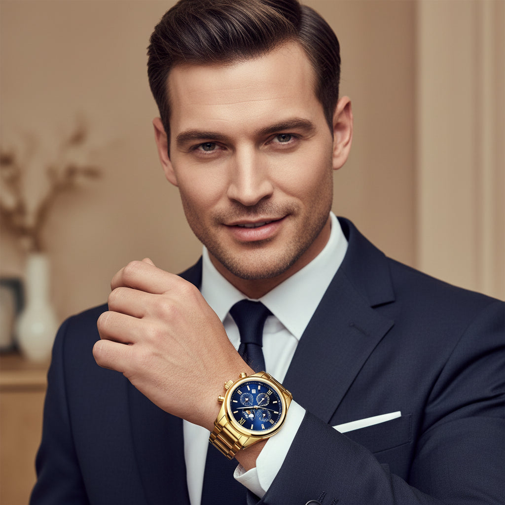 OLEVS Men's Watches Classic Multifunctional Flywheel