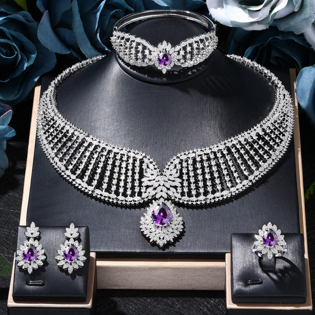 2023 New Dubai 4-Piece Jewelry Set Angel Design