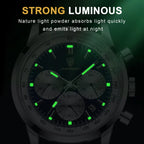 POEDAGAR Top Brand Men's Quartz Watch Waterproof