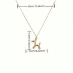 Ladies Fashion New Simple Hip Hop Balloon Dog Pendant