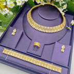 HY hot shell electro plated18K gold women's 4-piec