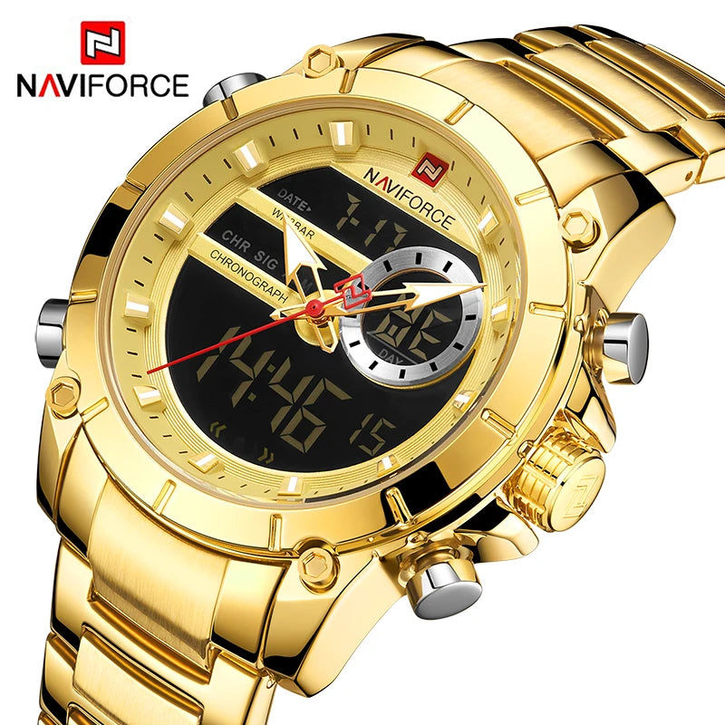 NAVIFORCE 9163 Luxury Original Sport Wrist Watch For
