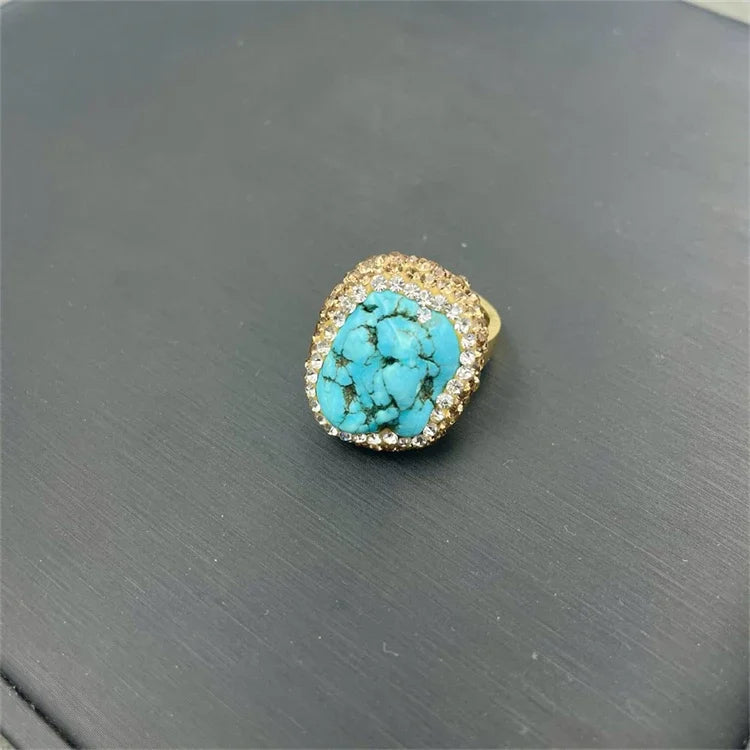 Raw Unique Irregular Turquoise Crystal Jewelry