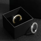 EWYA Luxury 2.2cttw 3mm Moissanite Full Enternity
