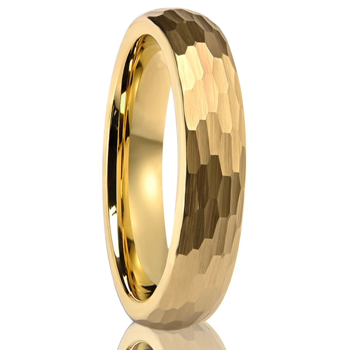 8MM/6MM Gold Color Tungsten Carbide Ring Fashion