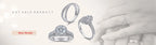 Luxury Ring Set Pure 100% 925 Sterling Silver 5ct