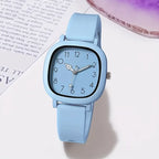 1/3/10PCS Fashion Silicone Band Women Quartz Watches - Blue