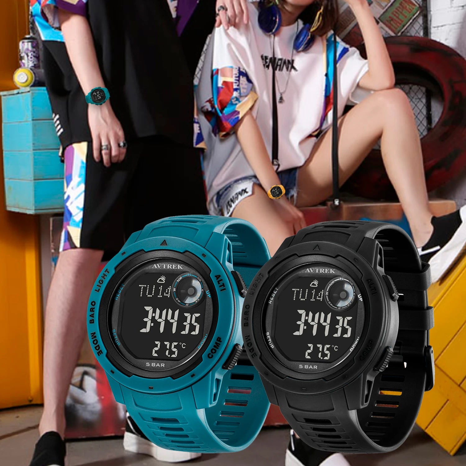 Avtrek Outdoor Digital Sports Watch Pedometer