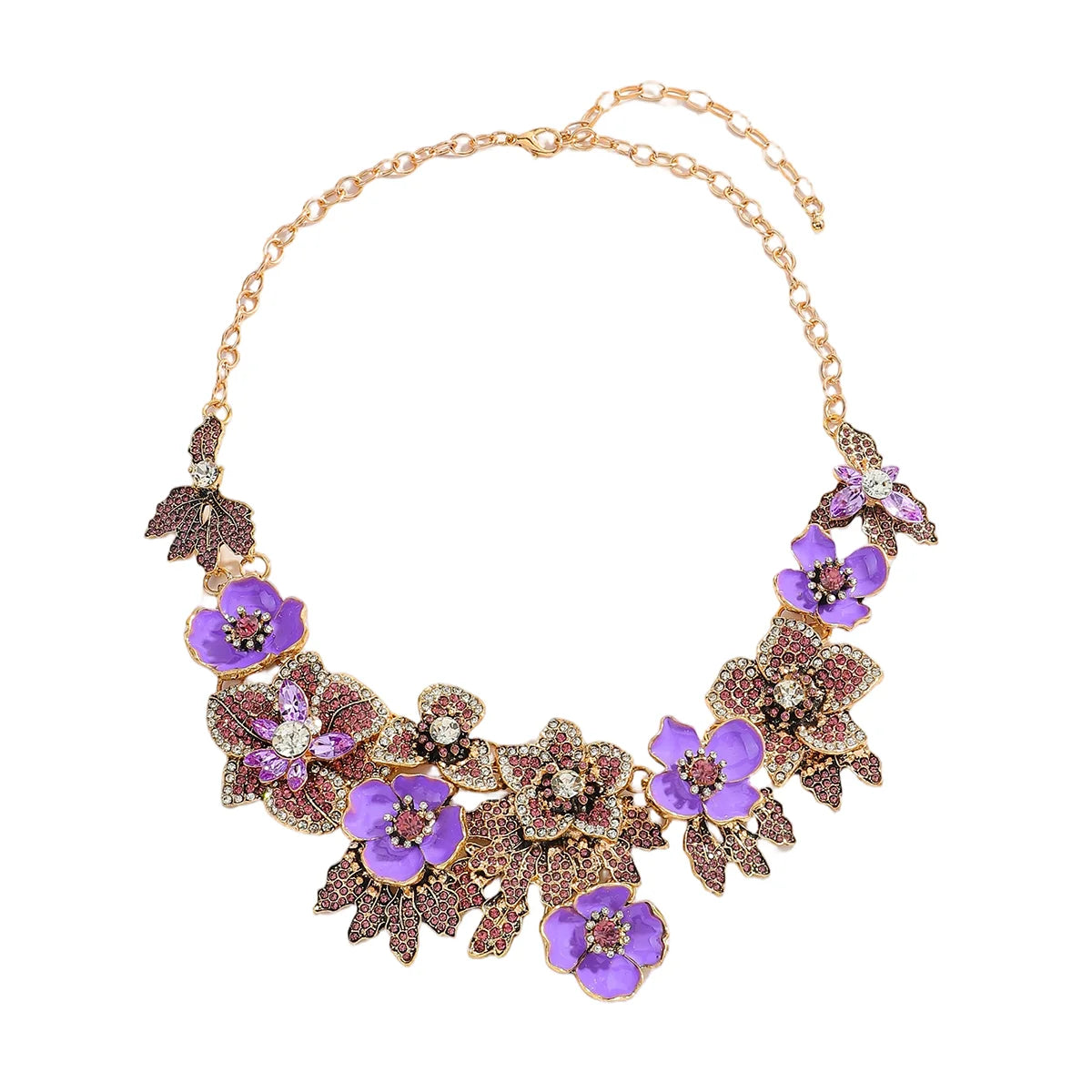 Vedawas 2026 Spring Fashion Alloy Flowers Necklace