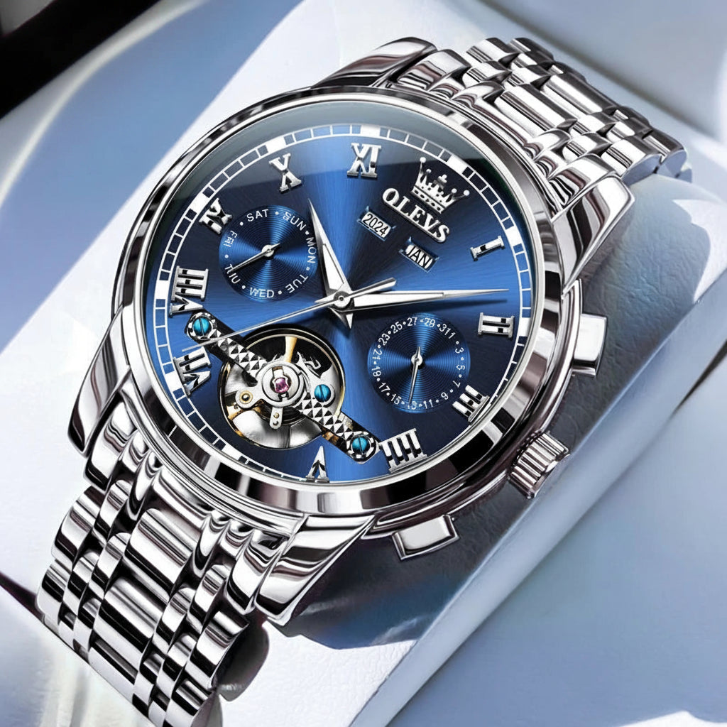 OLEVS 6607+6602 Original Men Women Watch Luxury Brand - Man 3 / United States, Man 3 / China Mainland