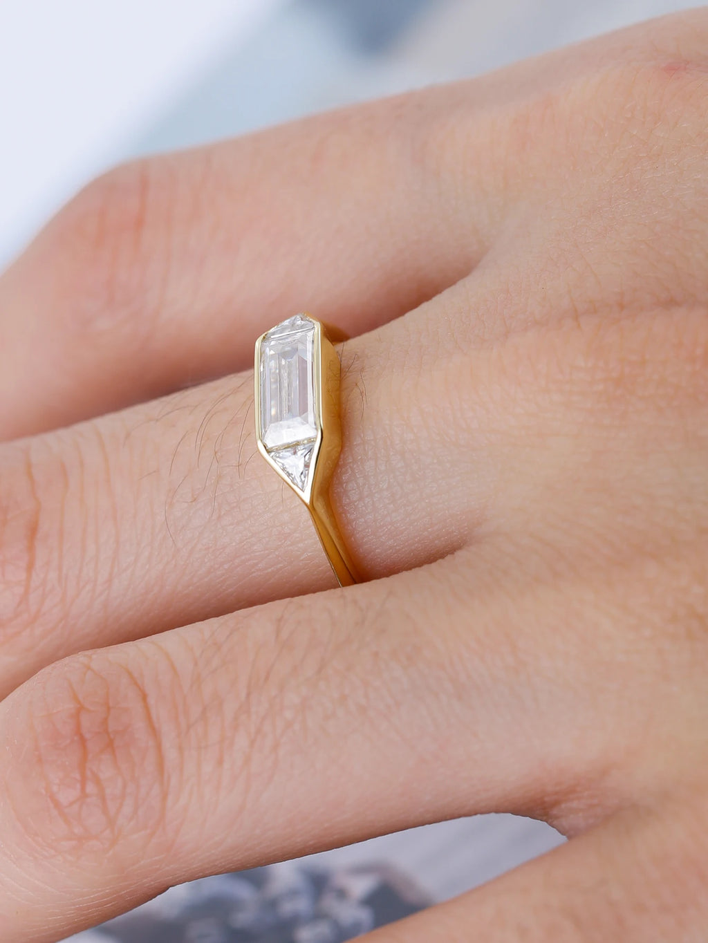 S925 Silver Moissanite Ring, A Fine Jewelry Piece,