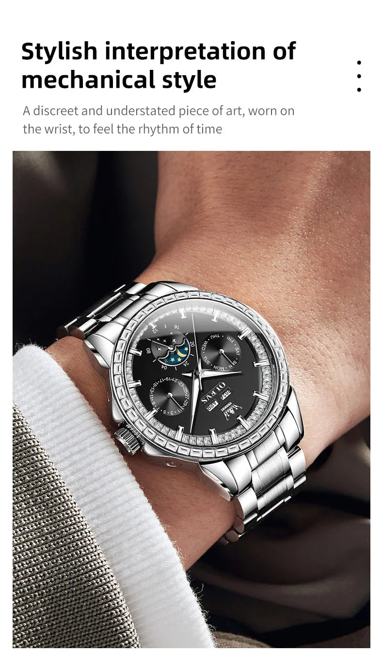 Olevs 6695 NEW Men's Watches Full Multifunctional.