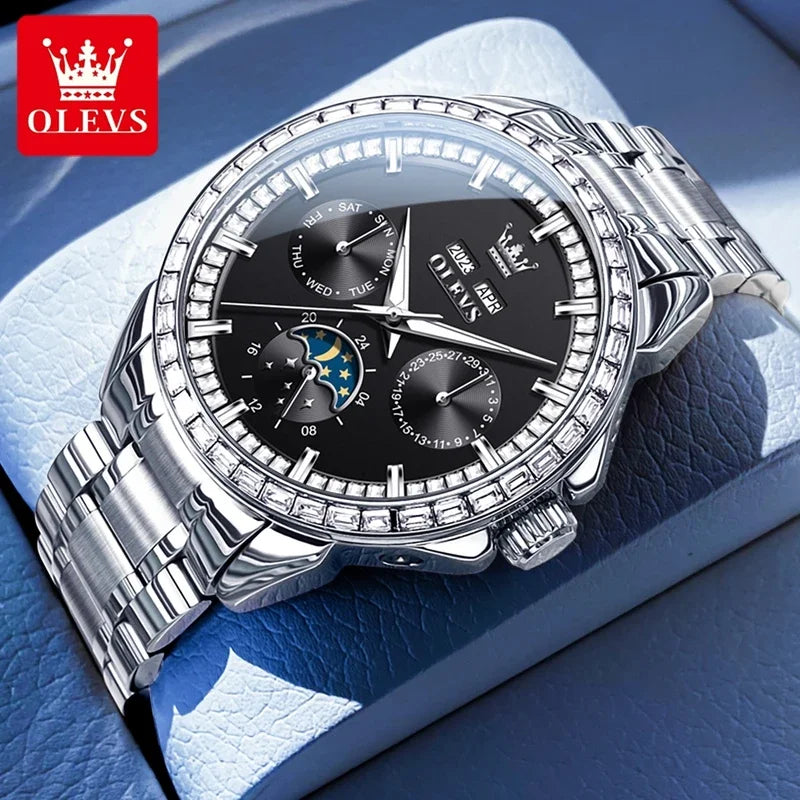 Olevs 6695 NEW Men's Watches Full Multifunctional.
