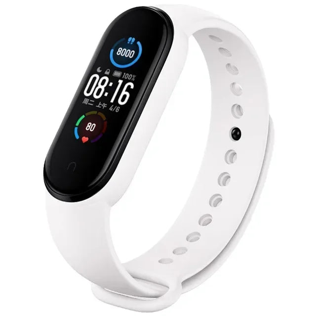 Watch Strap For Xiaomi Mi Band 7 6 5 4 3 Wristband - White 06 / Mi band 5 6 7 / United States, White 06 / Mi band 3 4 / United States