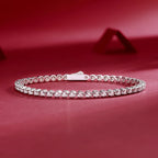 Jiuzuan 925 Sterling-Silber Tennisarmband, Hip