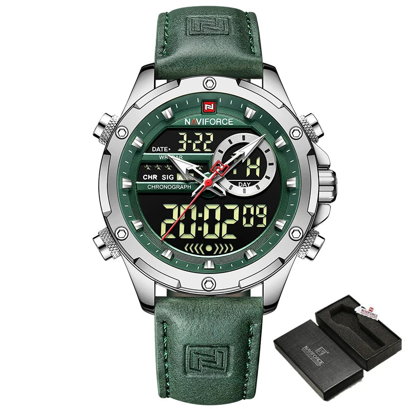 NAVIFORCE Digital Men Military Watch Waterproof - S GN With Box