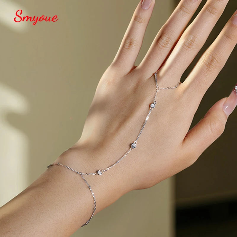 Smyoue 3MM Moissanite Bracelets for Women 14-21cm
