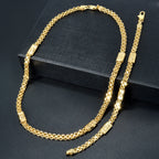Italian Jewelry Set 18K Gold Plated Latest Design - SY-NB008 / 55cm, SY-NB008 / 60cm, SY-NB008 / 45cm, SY-NB008 / 50cm
