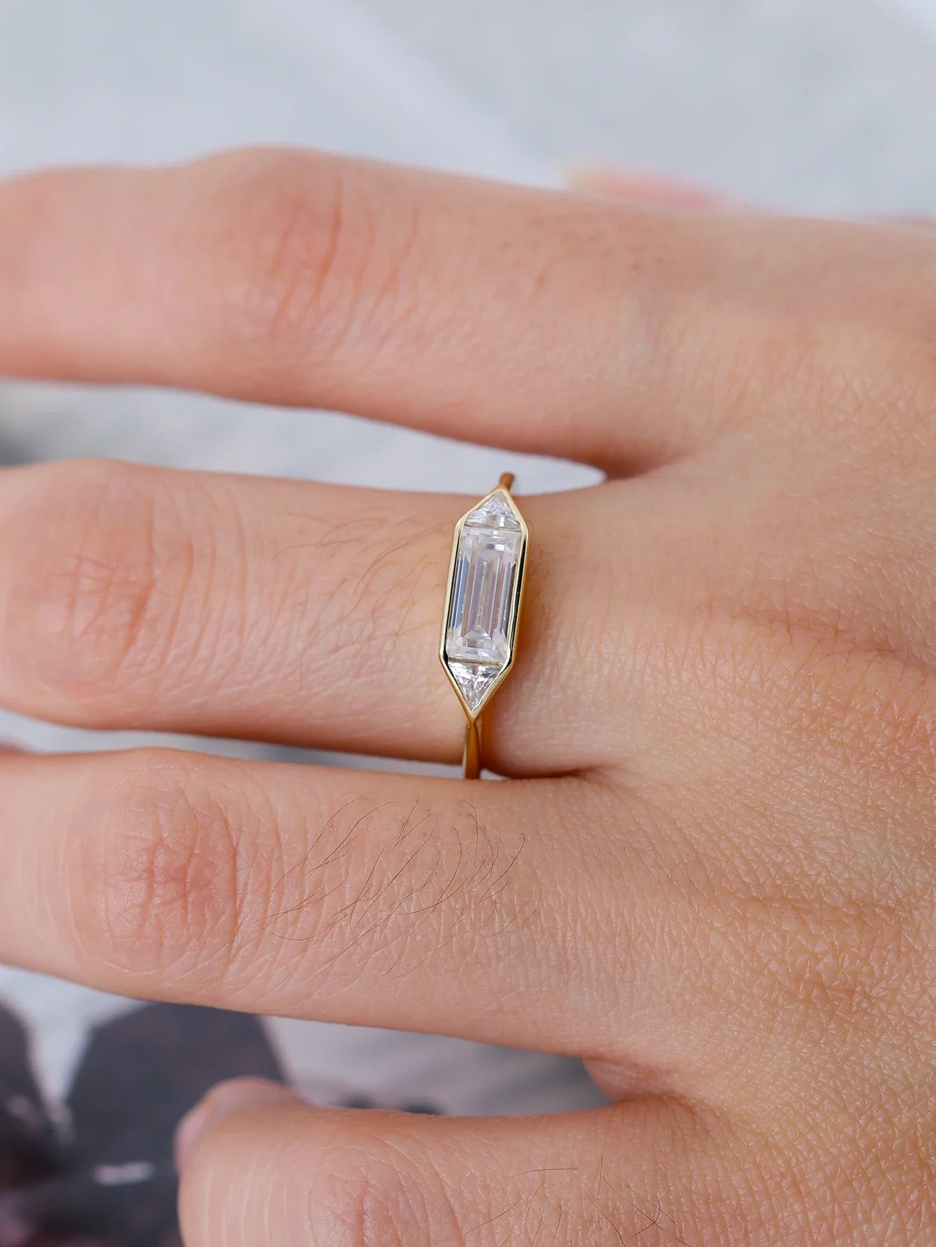 S925 Silver Moissanite Ring, A Fine Jewelry Piece,
