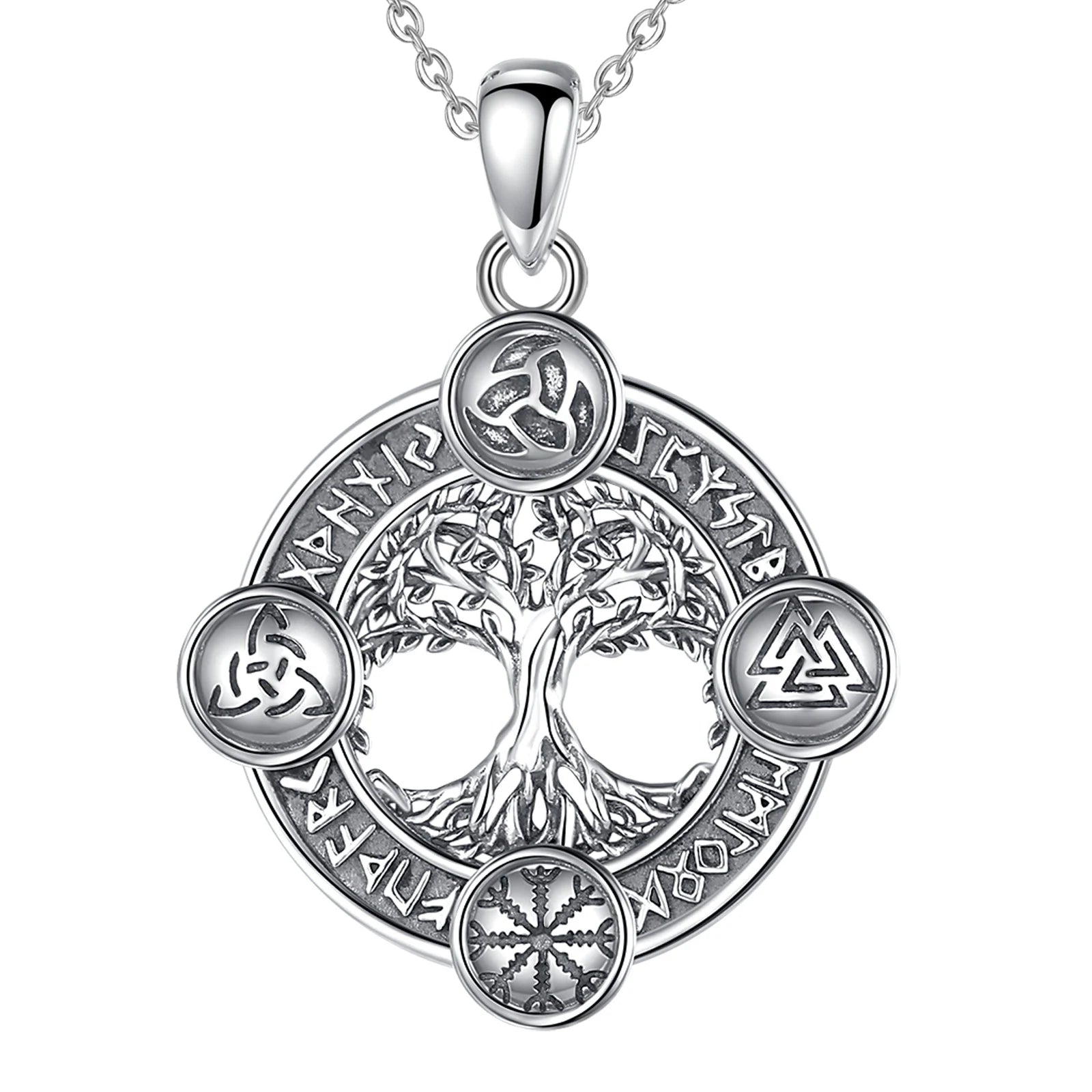Eudora 925 Sterling Silver Tree of Life Necklace.