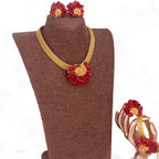 Traditional Orange / Red Coral Beads Africa Nigeri