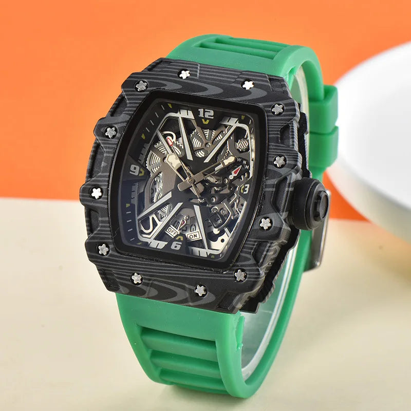 New, large dial men's quartz watch waterproof