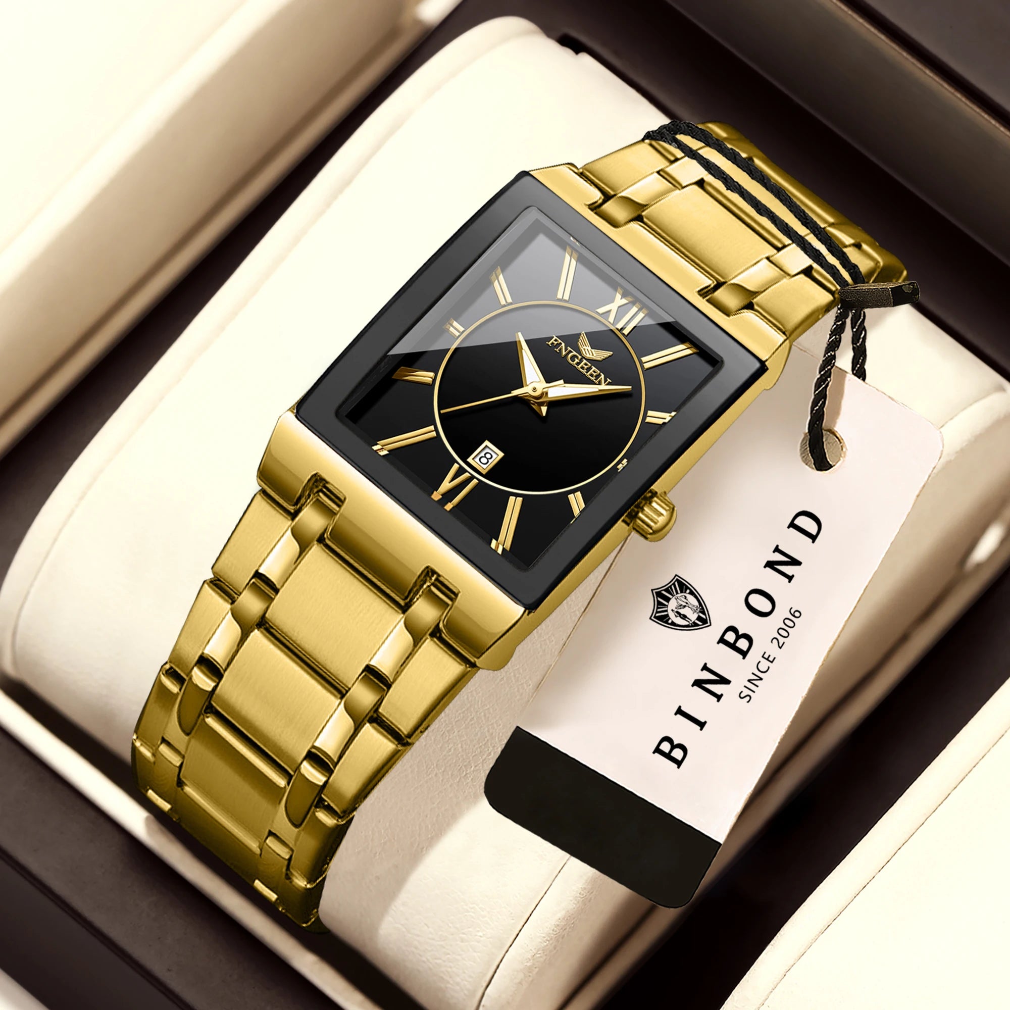 BINBOND Luxury Precise Quartz Wristwatch for Men