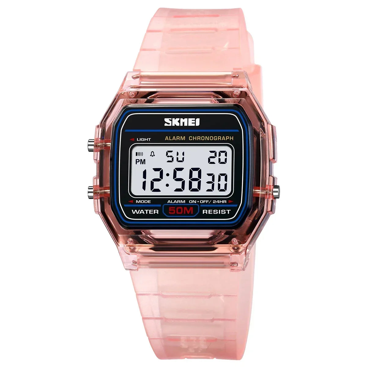 SKMEI 2056 Waterproof Sports Watch for Men Women - pink