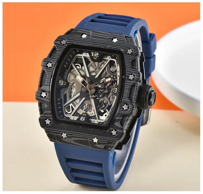 New, large dial men's quartz watch waterproof