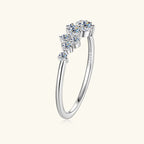 Anziw Real S925 Ring Cluster Moissanite Sterling