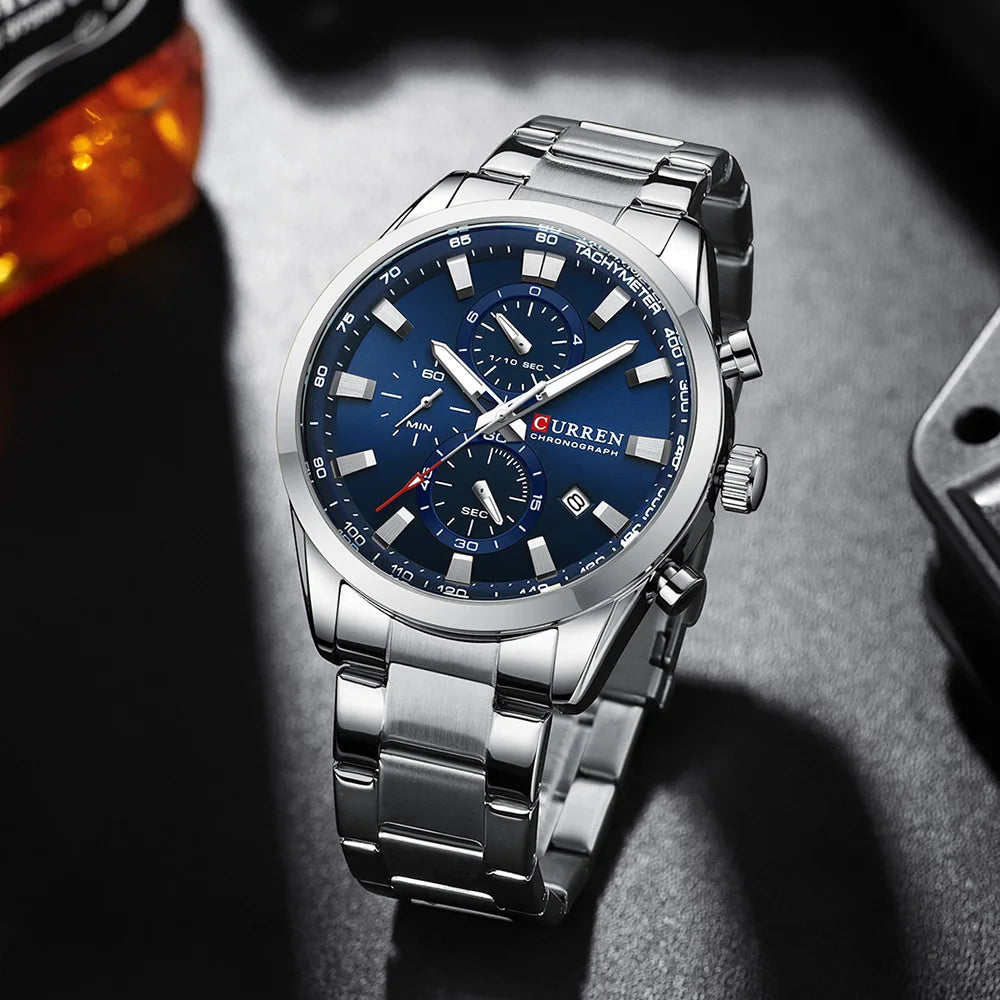 Curren 8445 Men's Multifunctional Waterproof Wrist