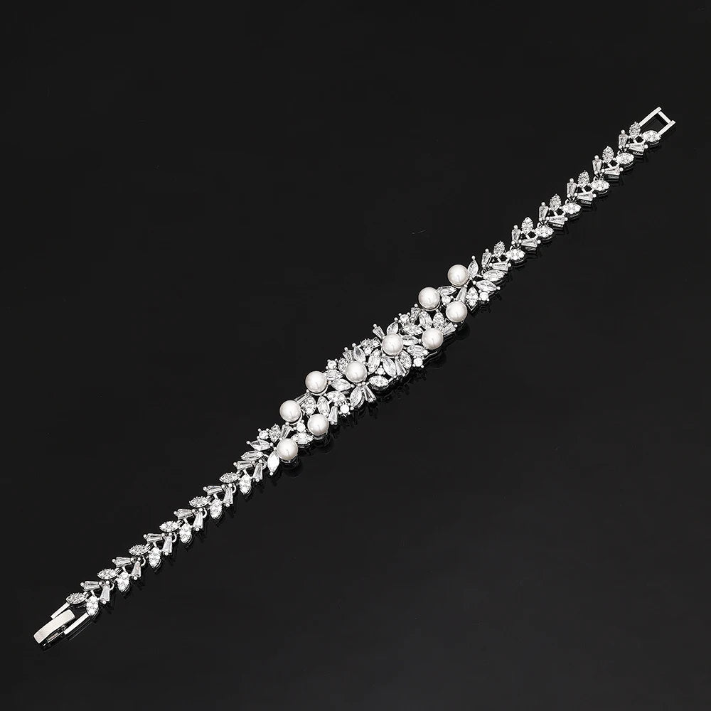 High Quality Zirconia Pearls 4pcs Jewellery Neckla