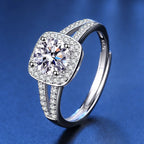 JoyceJelly 13 Color Real Moissanite Ring 1CT 6.5MM