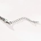 2-5MM Edelstahl-Seilarmbänder für Jungen, verstell