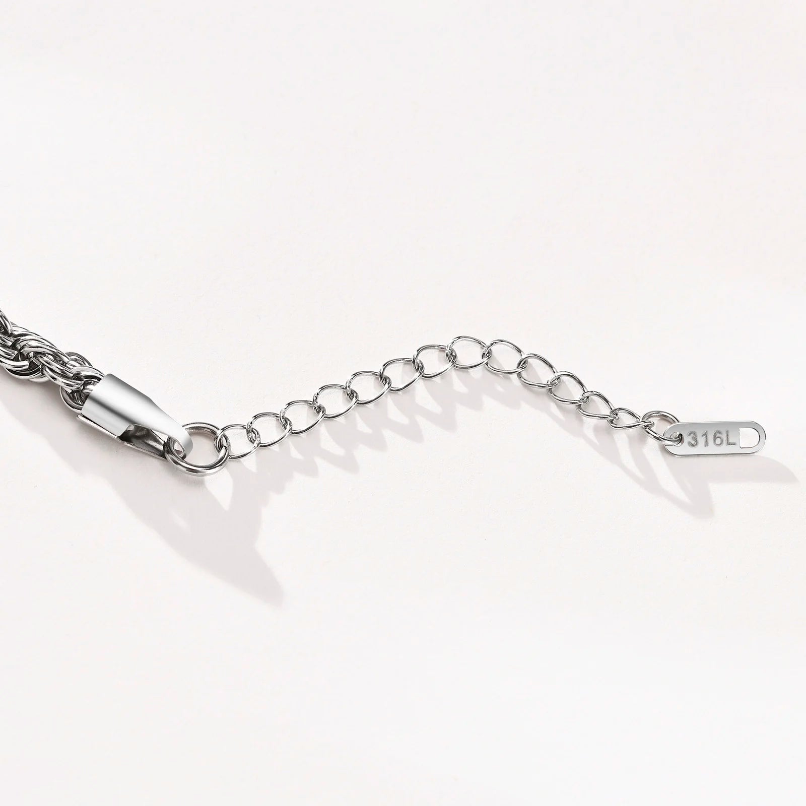 2-5MM Stainless Steel Rope Bracelets for Boys,Adju