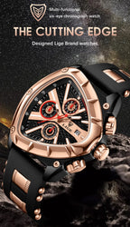 Lige Watch for Men Chronograph Casual Fashion.