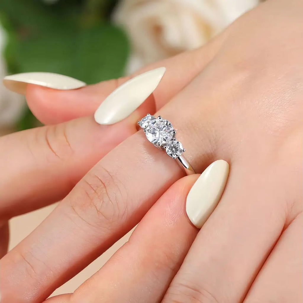 Hot Selling 925 Sterling Silver Colorful 3 Cz
