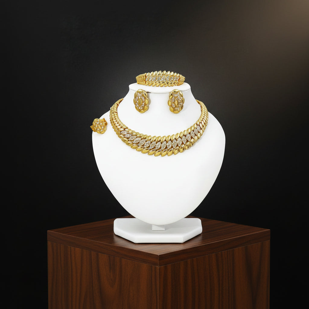 High Quality Dubai Gold Plated Jewelry Set For Women