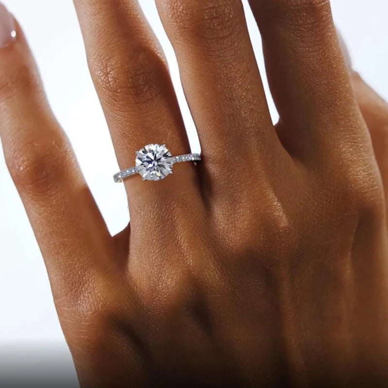 Classic 925 Sterling Sliver Engagement Wedding Promise