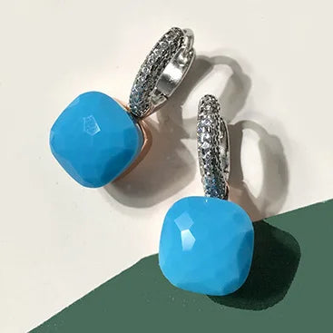 Pure 925 Sterling Silver Candy Style 21 Colors Pink - Turquoise
