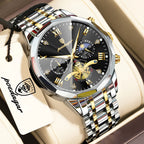 POEDAGAR Luxury Men Clock Waterproof Luminous