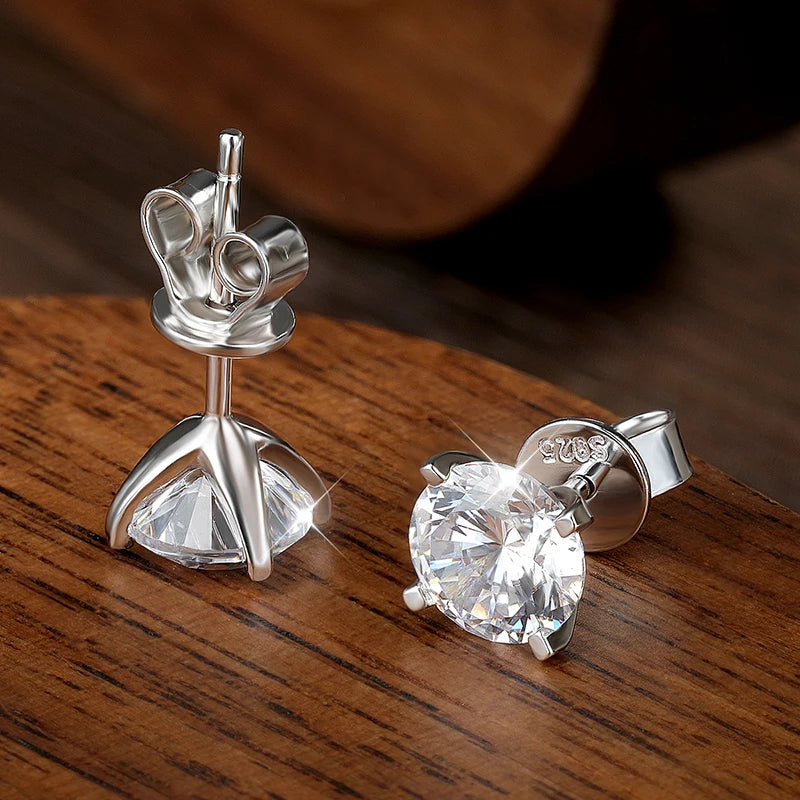 KNOBSPIN Moissanite Earring 0.2-2ct D VVS1 GRA