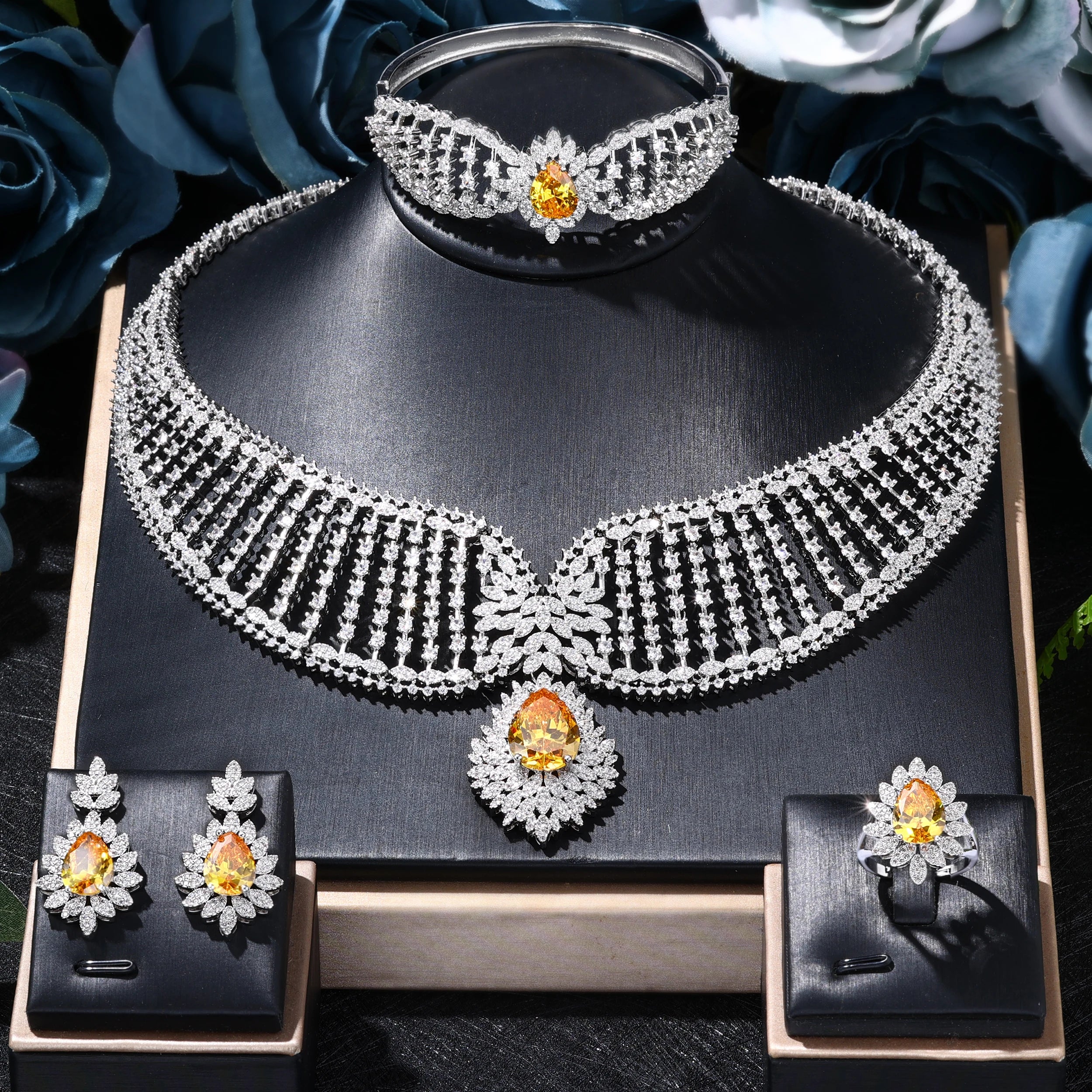 2023 New Dubai 4-Piece Jewelry Set Angel Design