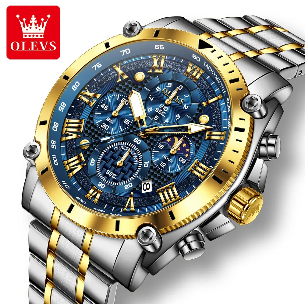 OLEVS Men's Luxury Chronograph Waterproof Watch