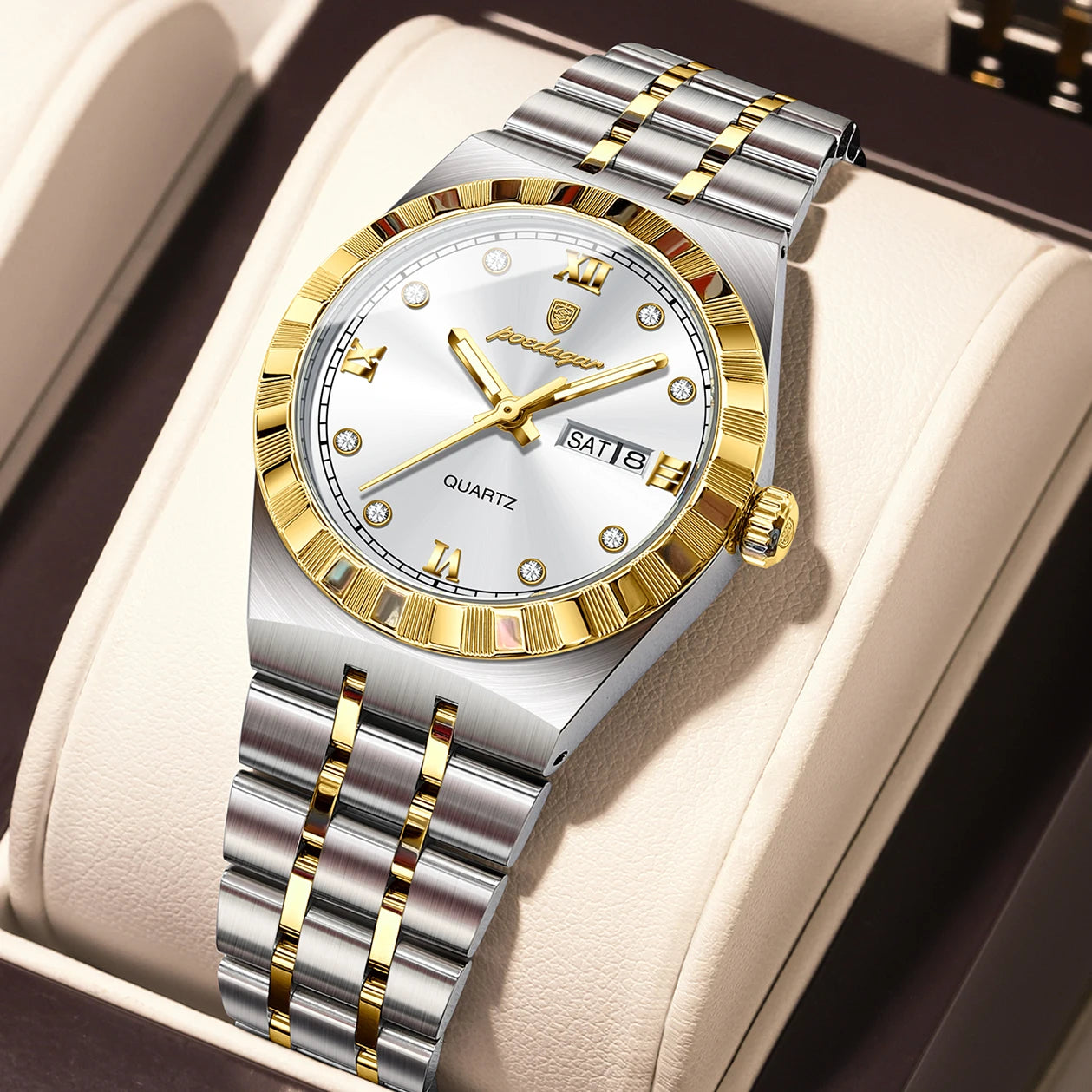 Poedagar Casual Ladies Watch Luminous Waterproof