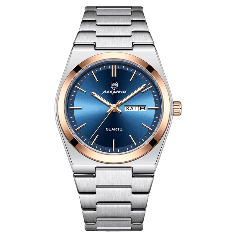 PAAZOMU Luxus Quarz Herren Armbanduhr Sport Uhren für Herren