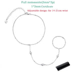 Smyoue 3MM Moissanite Bracelets for Women 14-21cm