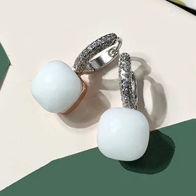 Pure 925 Sterling Silver Candy Style 21 Colors Pink - Milky