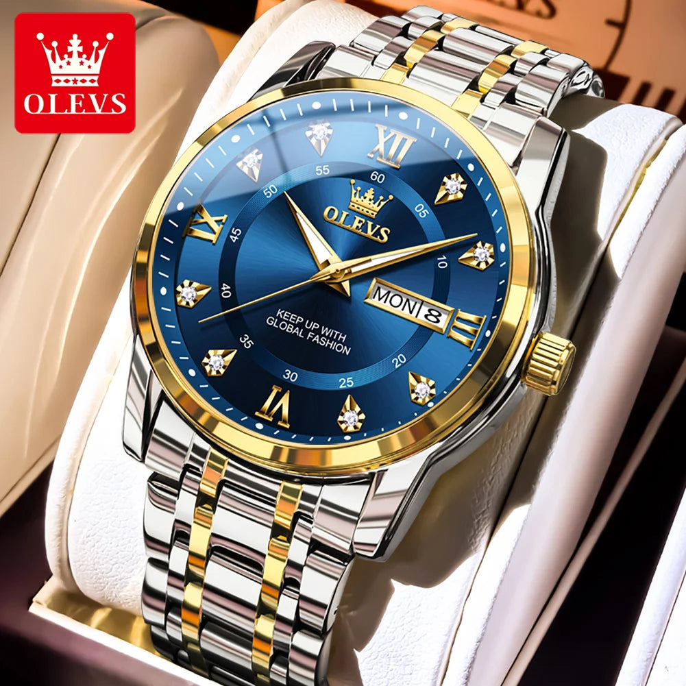 OLEVS 5513 Mens Watch Original Fashion Brand Quartz